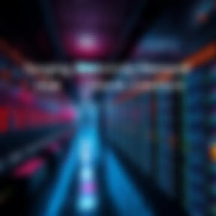 A visual representation showing a data center with bright lights and numerous servers, symbolizing rising electricity demand and costs.
