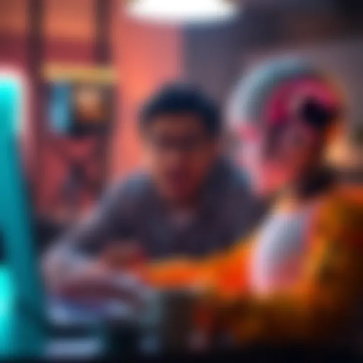 Person surprised by AI A person looking surprised while interacting with a chatbot on a laptop, expressing shock at the AI recalling personal career details.