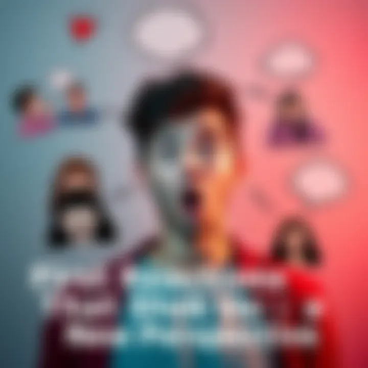 A surprised person with various thought bubbles depicting immediate reactions and emotions in different scenarios.
