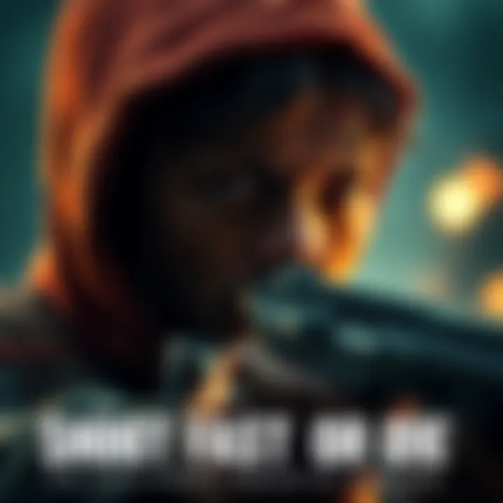 Person in a survival scenario making a quick decision with intense focus on their face.
