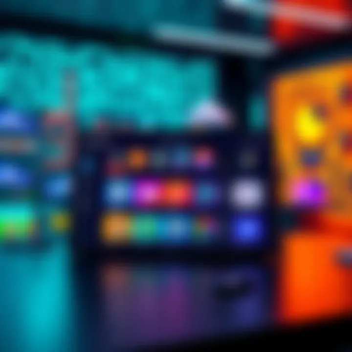 A colorful interface showcasing new image generation presets from SwarmUI Wan 2.2, with creative options displayed on a screen.