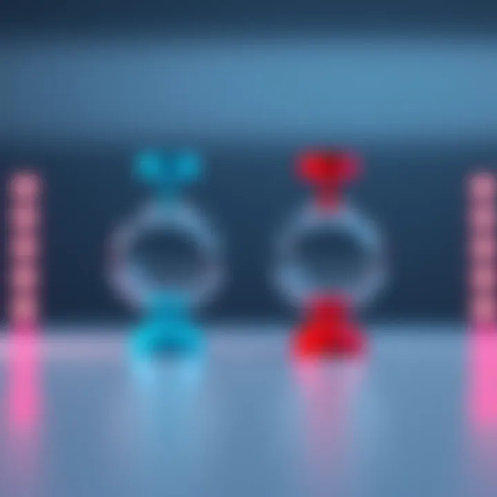 Two 3D objects being perfectly aligned in Blender using snapping techniques