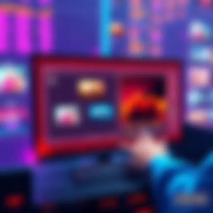 Illustration of a computer screen showing the SynthID-Bypass V2 tool interface with images being processed and a user interacting with it.