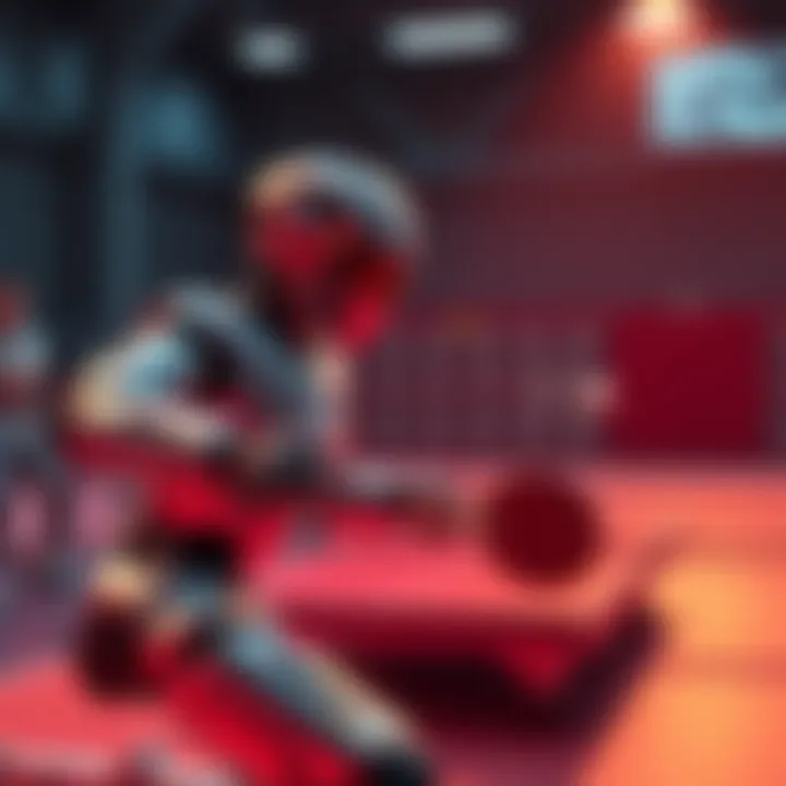 A table tennis robot named Ace playing against human players in a match, showcasing advanced performance and technology.