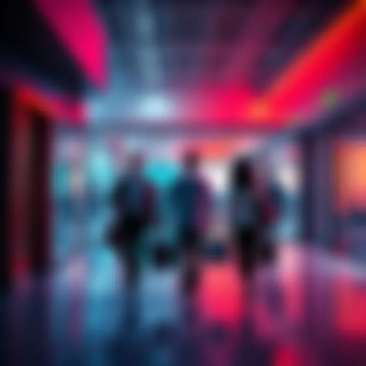 A visual representation of layoffs at Tailwind, showing a group of engineers leaving an office building with their belongings in hand, reflecting the impact of AI on employment.