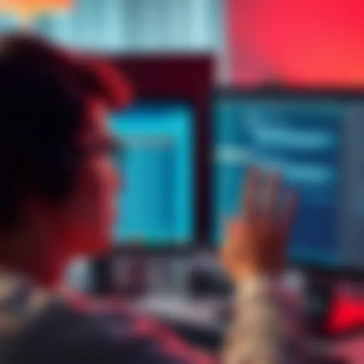 A person looking at a computer screen with email reminders, showing frustration while trying to set up task notifications.