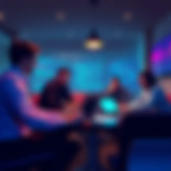 Engineers discussing code reviews for AI-generated features in a meeting room with laptops and notes.