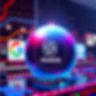 Illustration showing logos of Google, OpenAI, and Nvidia with a digital watermark effect to represent SynthID technology
