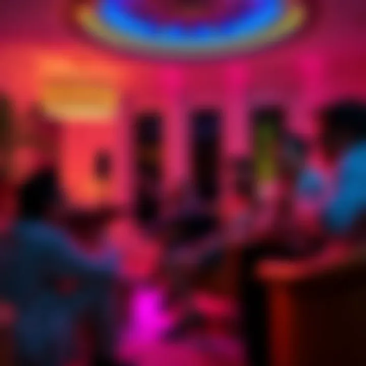 A group of tech billionaires enjoying a lavish party in a luxurious mansion, showcasing their wealth and social connections.