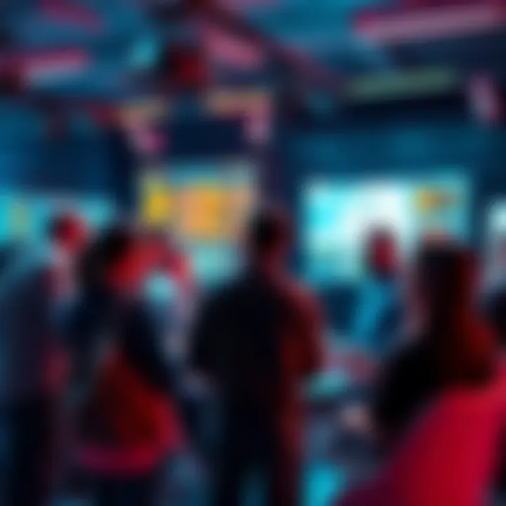 Tech Community Discussion Group of people discussing AI ethics and OpenAI's actions in a tech setting