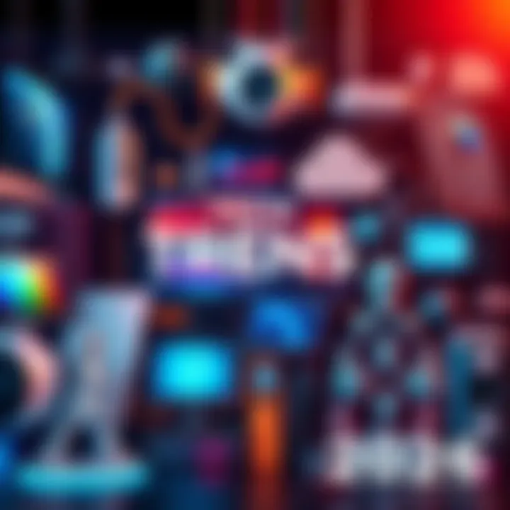 A collage representing various technology trends in 2026, including devices and software innovations influenced by Claude