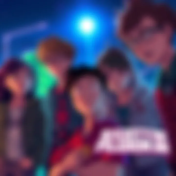 A group of teenage friends facing challenges together in Scott Pilgrim III, showing emotions of friendship and personal growth.