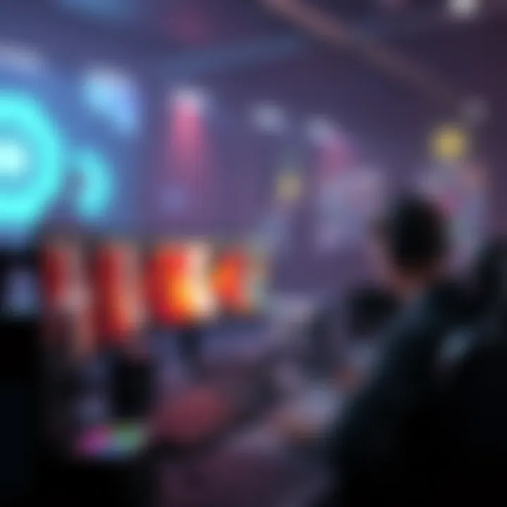 A digital artist using software to create Telltale-style art with a mix of 2D and 3D elements
