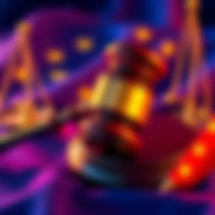 A gavel and EU flag representing legal action against Temu for breaking regulations.