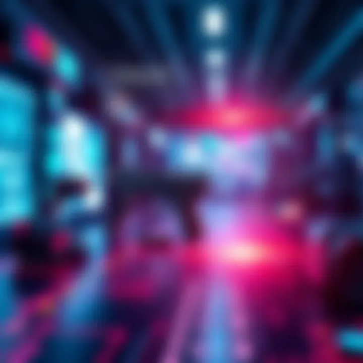 A digital artwork representing controversy with bold text about machine gun comments, featuring a mix of tech symbols and social media elements.