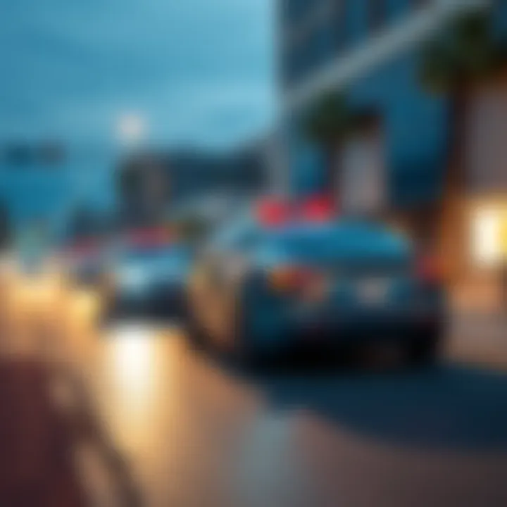 A Tesla Robotaxi driving on a Phoenix street with Waymo vehicles in the background