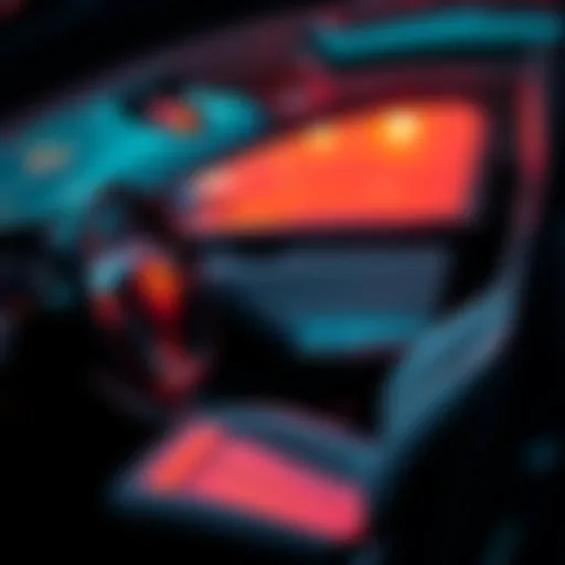 Tesla Cybercab interior showing the concealed virtual joystick for manual driving