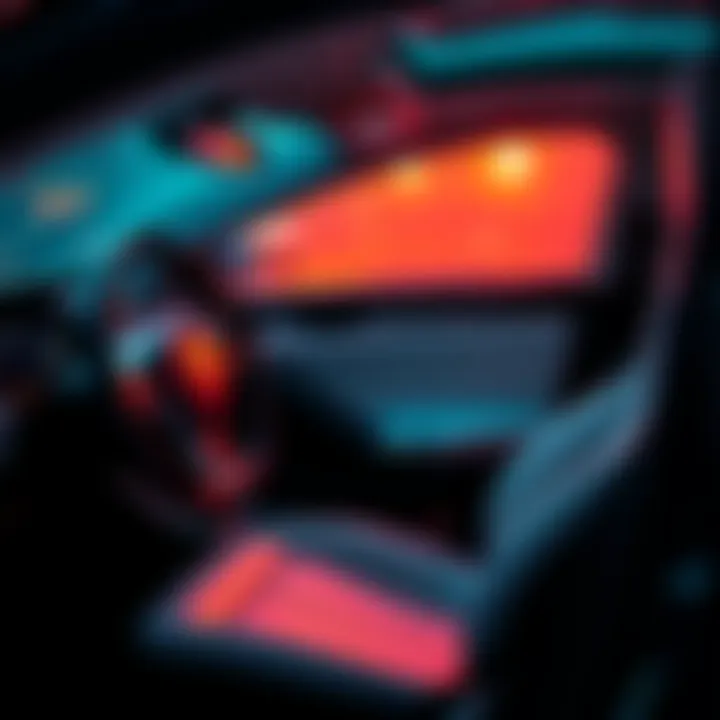 Tesla Cybercab interior showing the concealed virtual joystick for manual driving