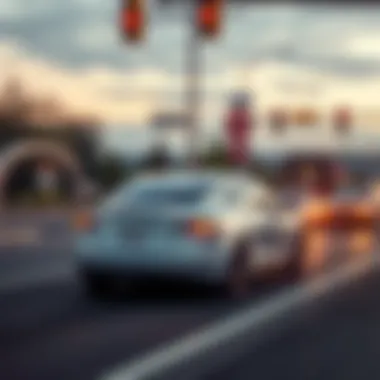 Tesla vehicle driving through traffic while ignoring stop signs and signals