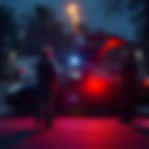 Trainers of Tesla's self-driving AI standing outside a Tesla vehicle, discussing concerns about safety and technology