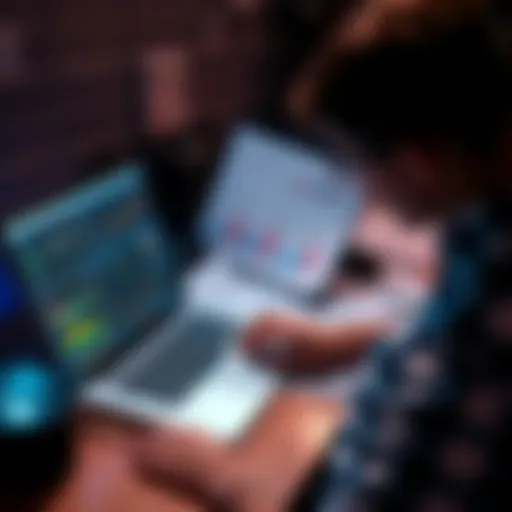 A person analyzing data on a laptop, surrounded by notes and charts about GPT-5.2's new hallucination patterns and misinformation.