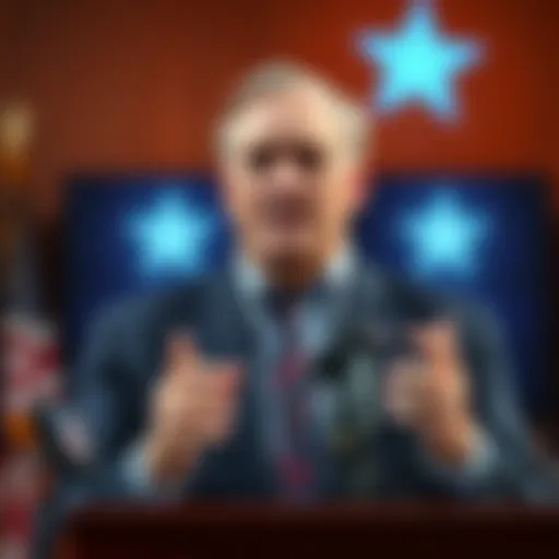 Texas Governor Greg Abbott speaking at a press conference about Flock camera funding
