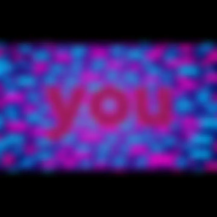 A screenshot showing the game screen filled with the word 'you' replacing all text.