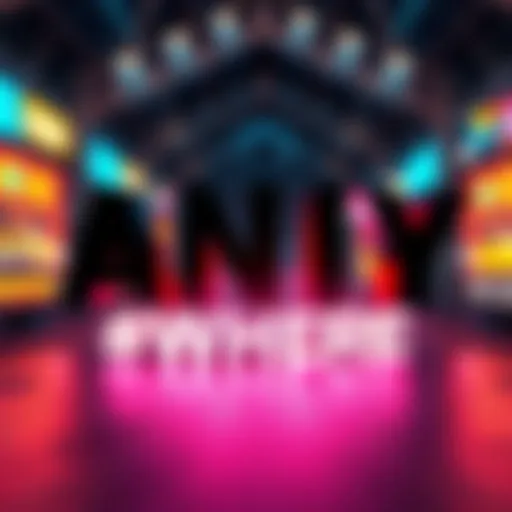 Animation showing the transition of the word 'ANY' to 'ONE' and then to 'WHERE'