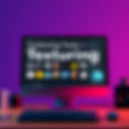 A computer screen displaying various texturing tools and textures used for game prop design.