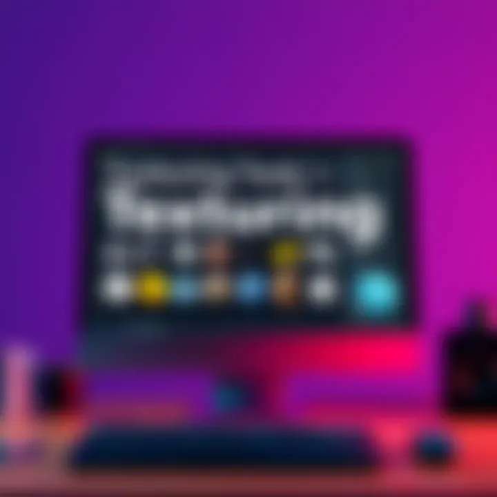 A computer screen displaying various texturing tools and textures used for game prop design.