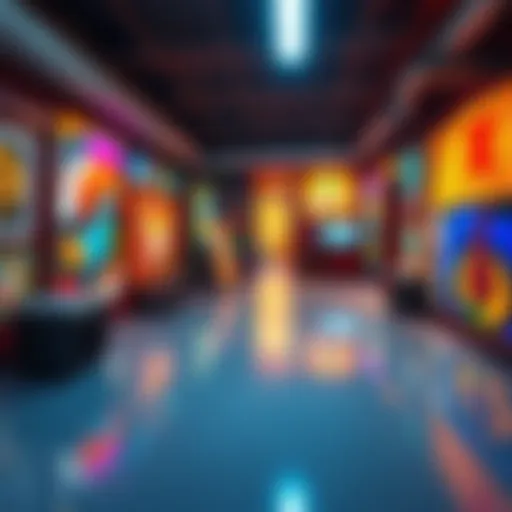 A collection of art pieces showcasing the unique style of TheOldHermit, featuring vibrant colors and imaginative designs