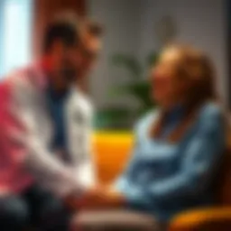 A therapist and a client sharing a laugh during a session, illustrating the role of humor in therapy.