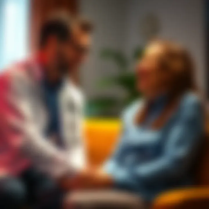 A therapist and a client sharing a laugh during a session, illustrating the role of humor in therapy.