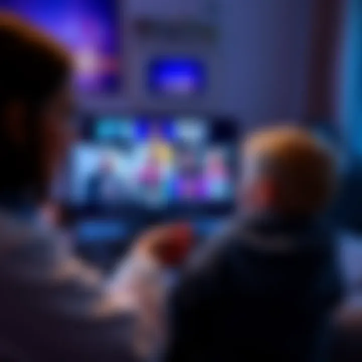 A therapist guides a child through LTX-2 Video2Video therapy, showcasing a screen with storytelling visuals to help heal childhood trauma.