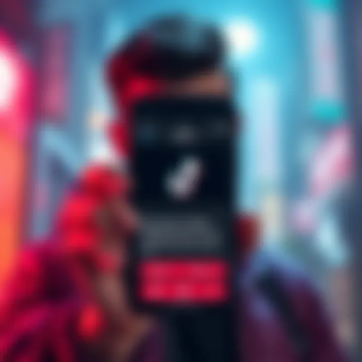 A TikTok user looks concerned while holding a phone showing a copyright strike notification on their viral video review of a song.