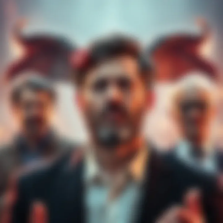 Comedian Tim Dillon speaks about the connection between AI and ancient Sumerian demons with tech leaders in the background.