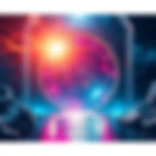 A futuristic scene showing a portal opening with swirling lights, suggesting the idea of time travel and its effects on reality.