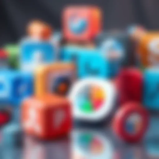 Various software icons used in video production including 3ds Max and Substance Painter