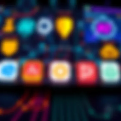 Different programming language logos representing AI development