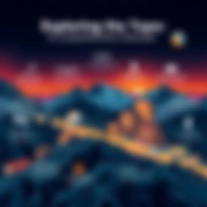 A detailed illustration showing the key features and benefits of Topo in a clear layout