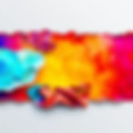 A digital design featuring a realistic torn paper effect created using a new plugin, showcasing vibrant colors and textures.