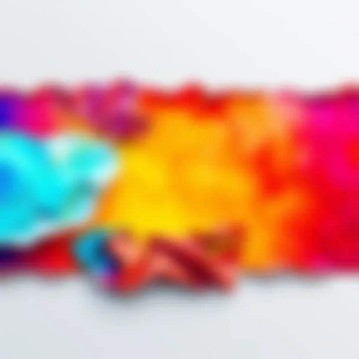 A digital design featuring a realistic torn paper effect created using a new plugin, showcasing vibrant colors and textures.