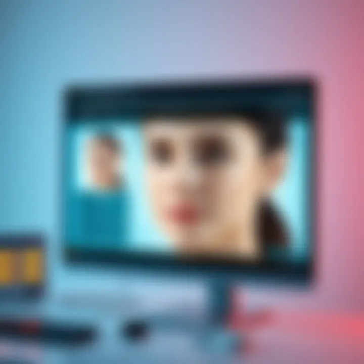 A computer screen showing an interface for training a face model using a single image, with clear features and adjustments visible.