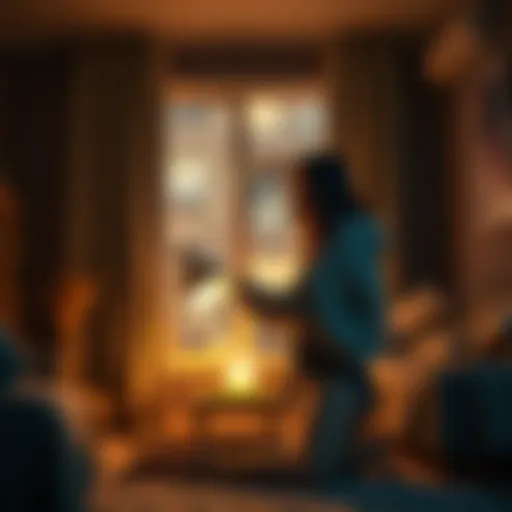 A person trains Lora in a cozy apartment while wearing minimal clothing, showcasing their unique way to stay warm without a heater during winter.