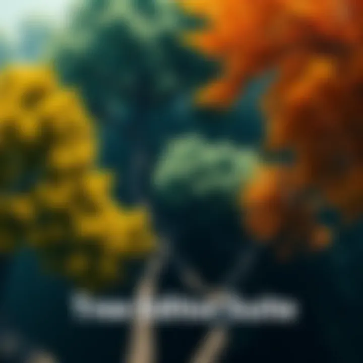 A digital tree editor interface showcasing options for designing trees and automatic LOD features.
