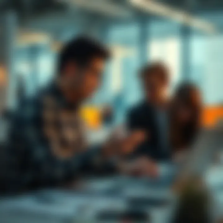 Trends and Changes People analyzing trends in a modern office setting