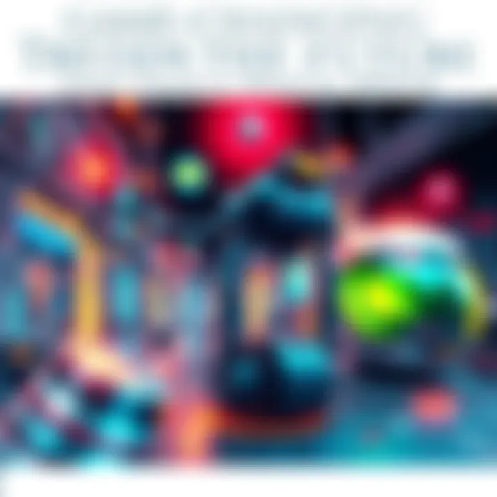 Illustration of futuristic technology and industries transforming by 2034