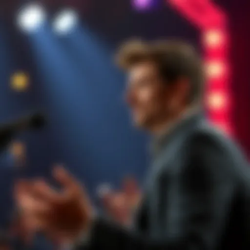 Tristan Harris speaks on stage during the Bill Maher show discussing job displacement