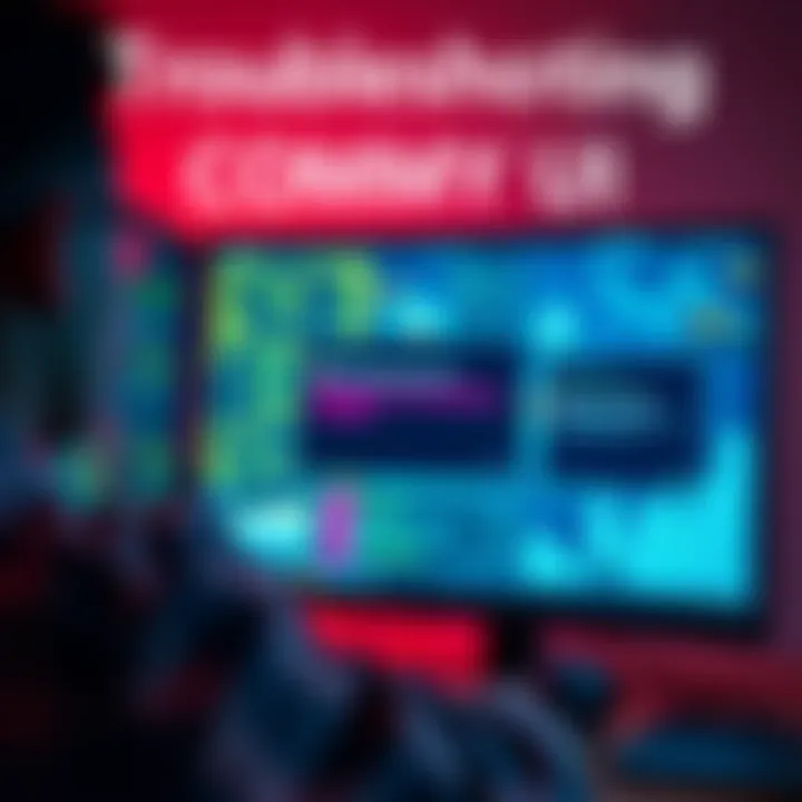 A user looking at a computer screen displaying Comfy UI with LORA model error messages