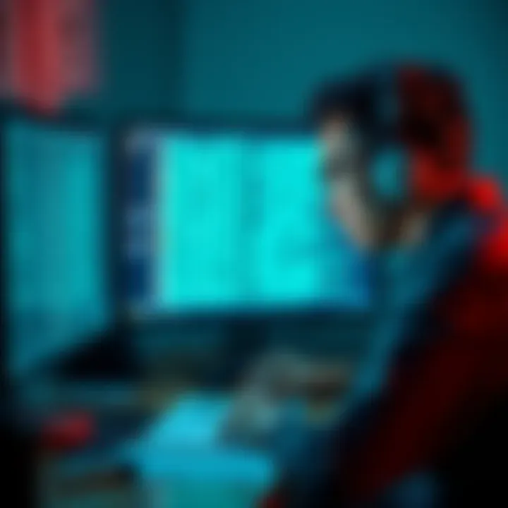 A person looking frustrated at a computer screen displaying gibberish output from GLM-4.6 on unsloth Q6/Q8, with notes and tools nearby.
